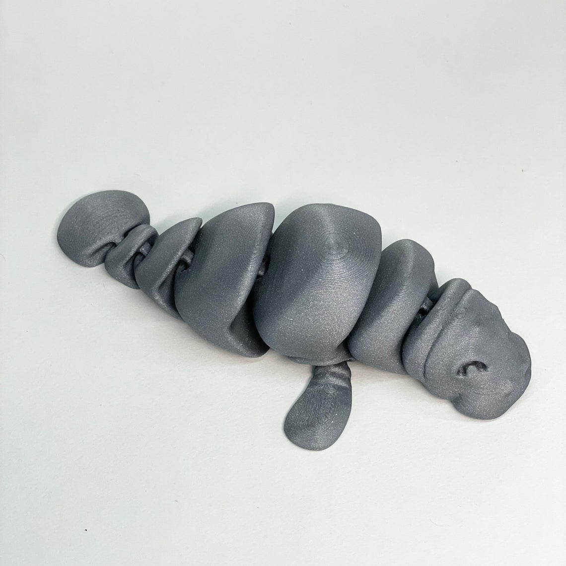 Articulated Manatee! 3D Printed flexi fidget toy! Cute desk pet