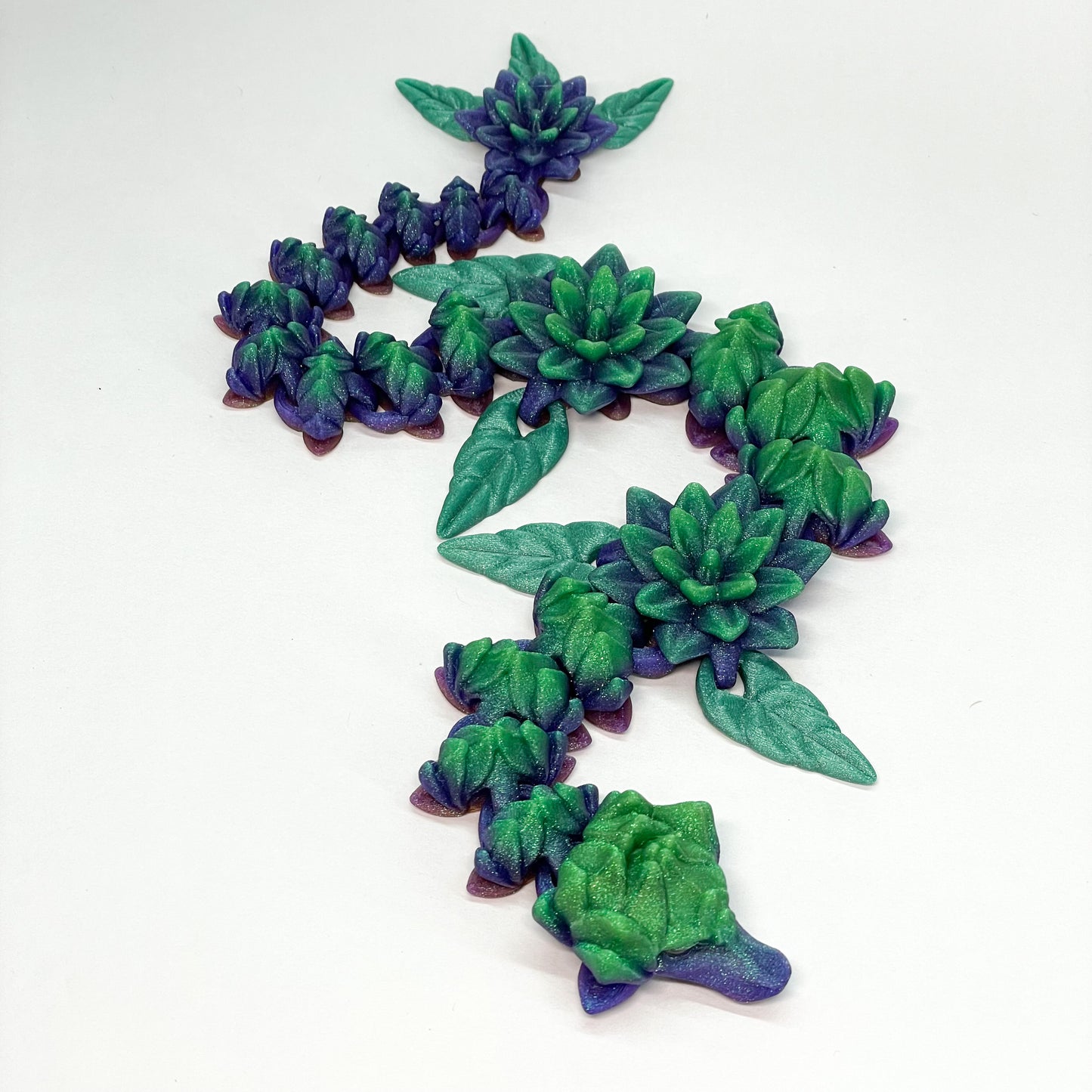 Beautiful Serenity Dragon! - 3D Printed. Premium Colors! Cute and Calming Desk Pet!