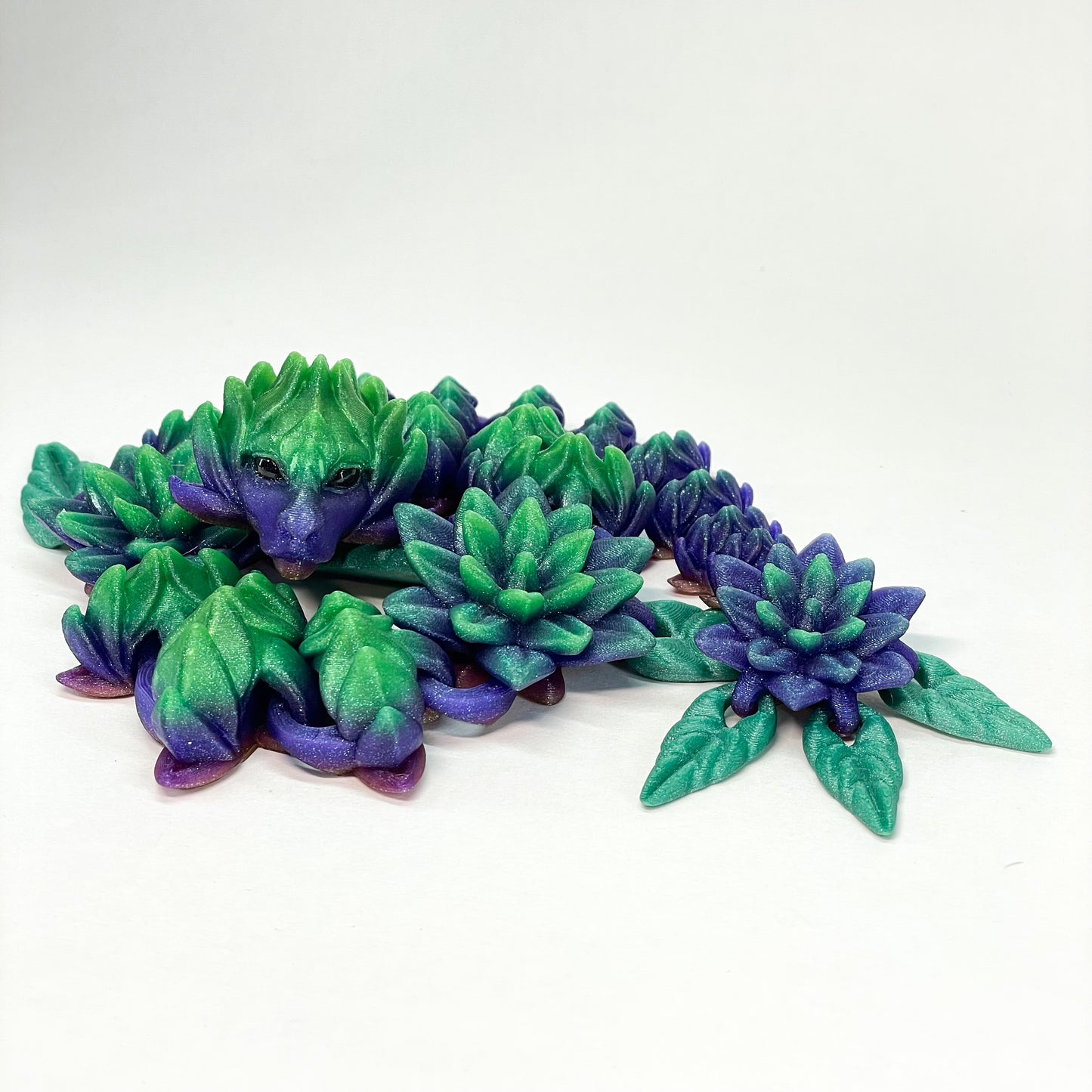 Beautiful Serenity Dragon! - 3D Printed. Premium Colors! Cute and Calming Desk Pet!