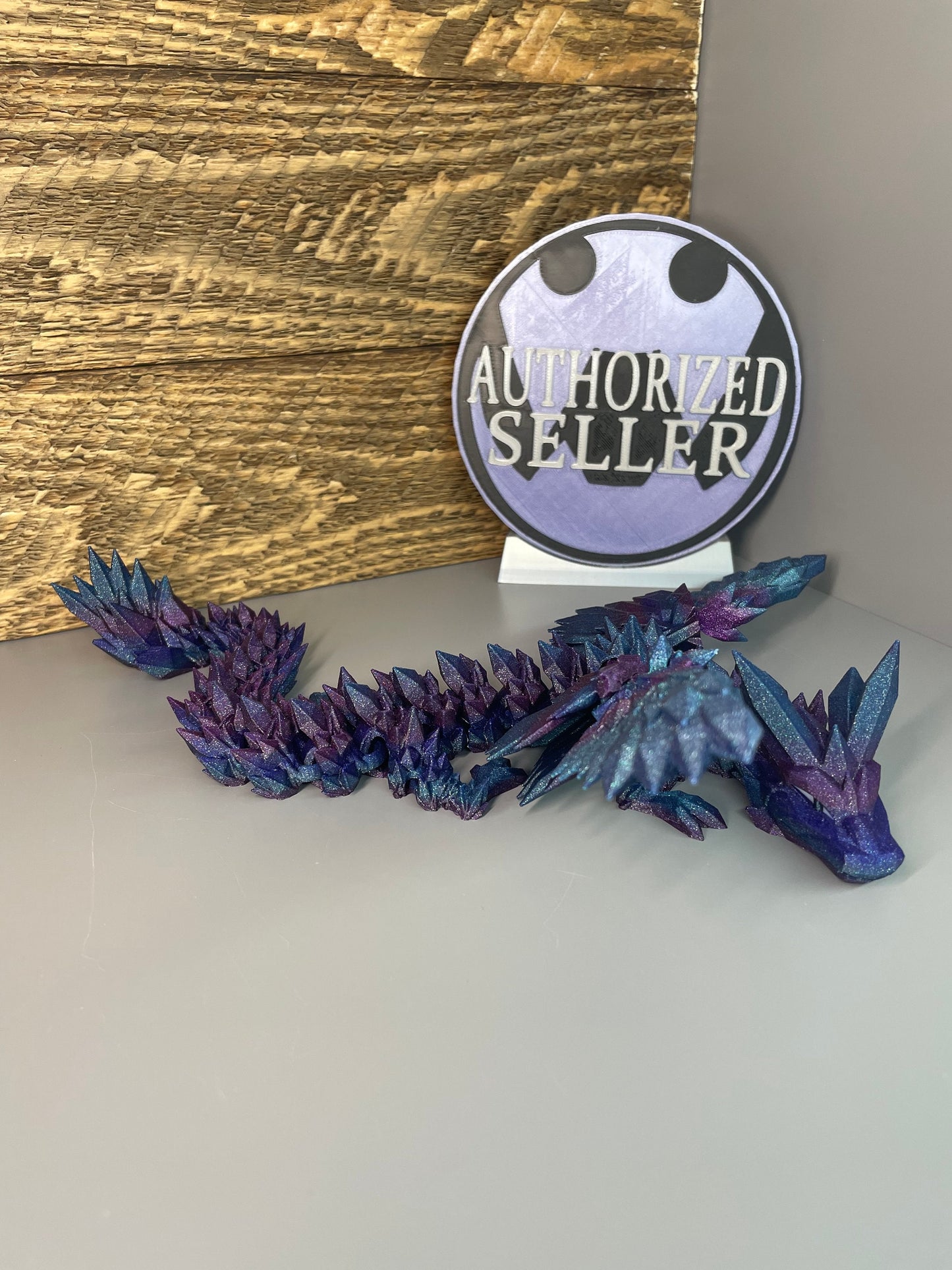 Articulated Winged Crystal Dragon! - 3D Printed. Premium Colors! Cute DnD Desk Pet!
