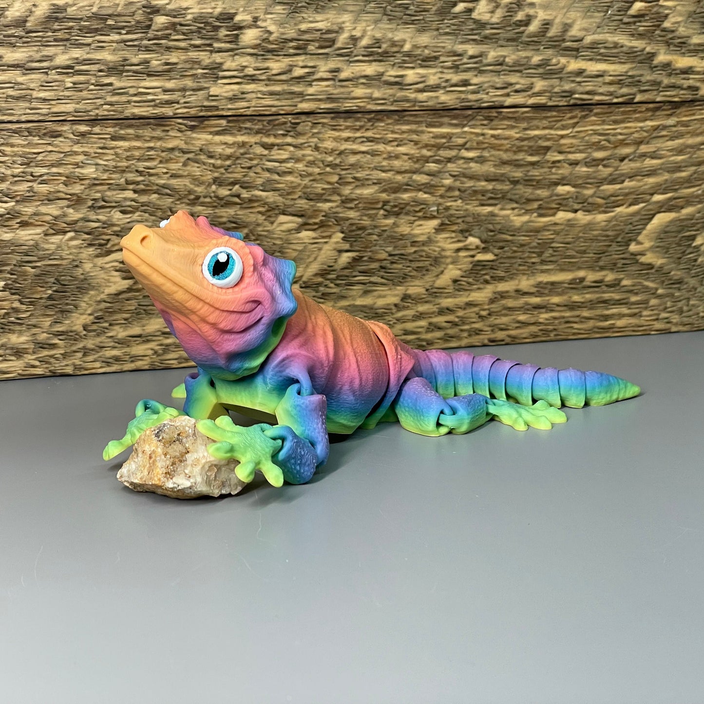 Articulated Gargoyle Gecko! - 3D Printed. Premium Colors! Fun Desk Lizard!