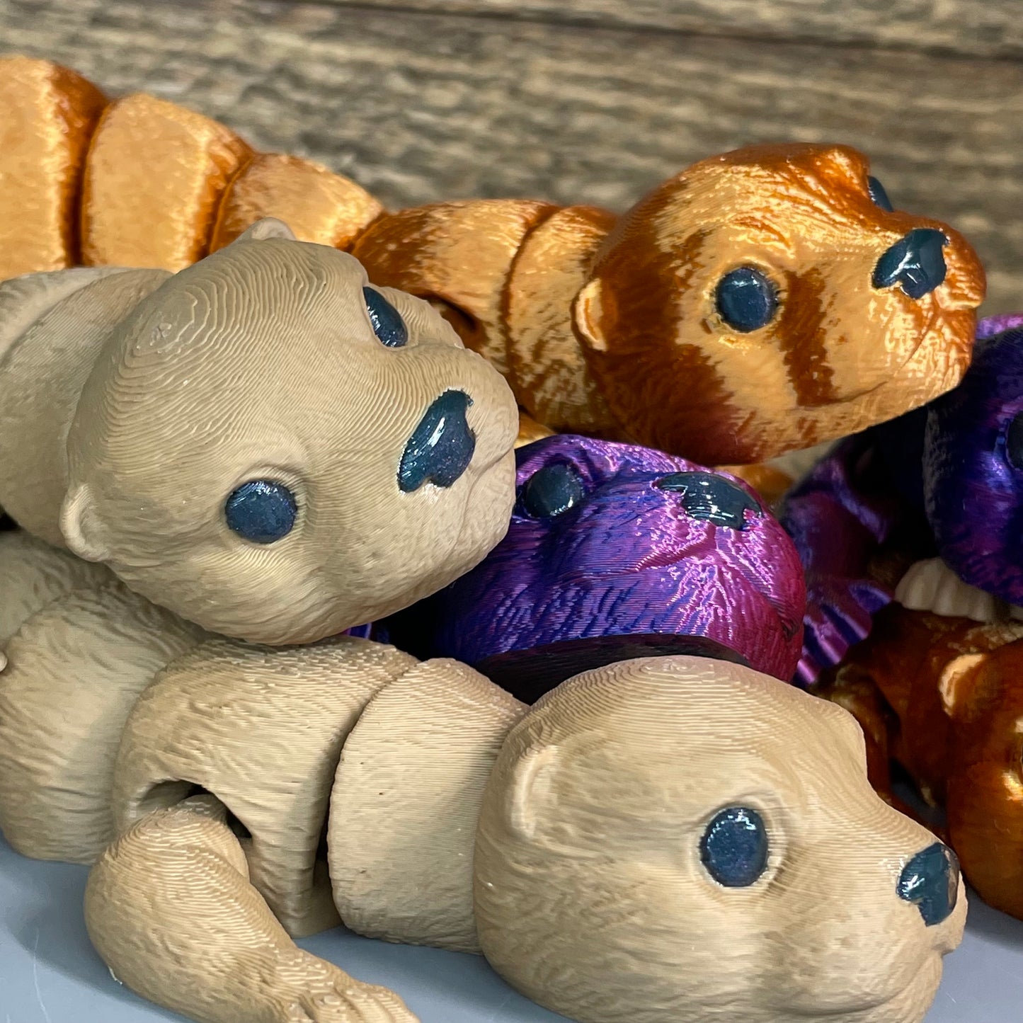 Cute Baby Otter! 3D Printed flexi fidget toy!