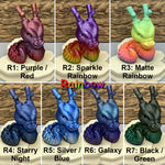 Articulated Baby Crystal Dragon! - 3D Printed. Premium Colors! Cute DnD Desk Pet!