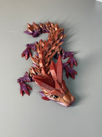 Articulated Baby Crystal Dragon! - 3D Printed. Premium Colors! Cute DnD Desk Pet!