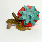 Adorable Strawberry Crab! Cute 3D Printed Under the Sea desk pet.