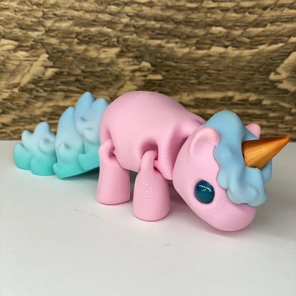 Adorable 3D Printed Articulating Unicorn Fidget!